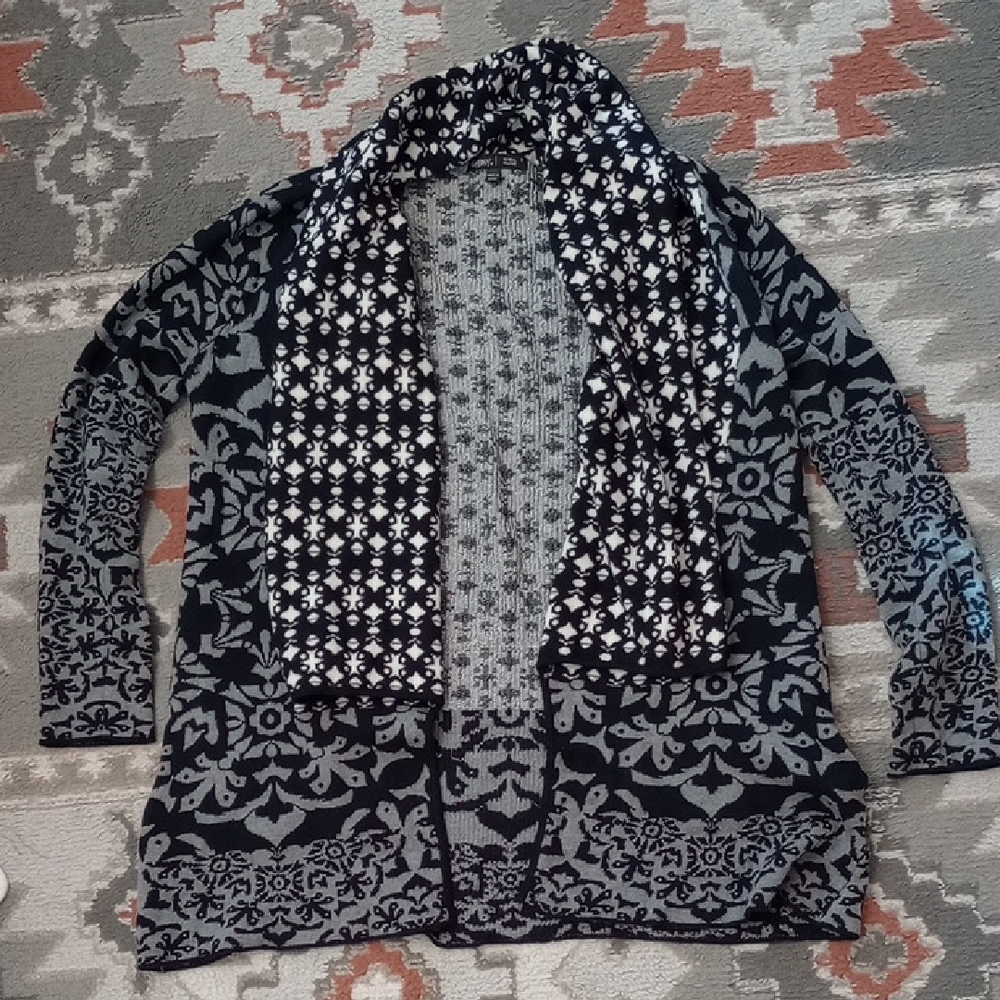 Gypsy boho oversize open front cardigan - S